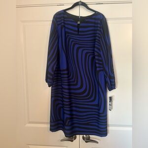 Tahari Plus Size Royal Blue Dress